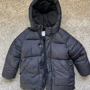 Zara Kids Black Puffer Coat 3T-4T